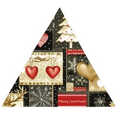 Christmas Reindeer Wooden Puzzle Triangle by Posterlux