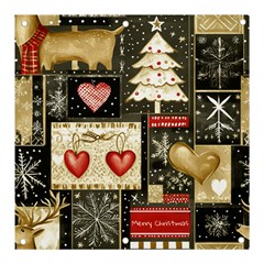 Christmas Reindeer Banner And Sign 3  X 3  by Posterlux