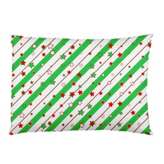 Christmas Paper Stars Pattern Texture Background Colorful Colors Seamless Pillow Case (two Sides) by Ket1n9