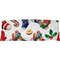 Christmas Socks Gloves Candy Cane Stocking Seamless 25 x67  Body Pillow Case Dakimakura (two Sides) by Grandong