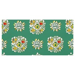 Retro 1960s Flowers Pattern 2 Banner And Sign 4  X 2  by violetheavensky