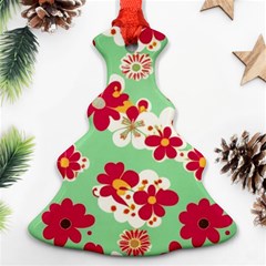 Retro 1960s Flowers Pattern Ornament (christmas Tree)  by violetheavensky