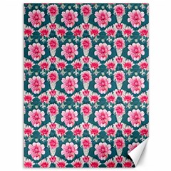 Retro 1880s Flowers Pattern 22 Canvas 36  X 48  by violetheavensky