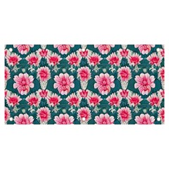 Retro 1880s Flowers Pattern 22 Banner And Sign 6  X 3  by violetheavensky