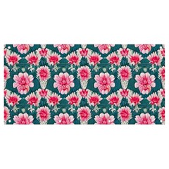 Retro 1880s Flowers Pattern 22 Banner And Sign 8  X 4  by violetheavensky