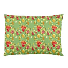 Retro 1880s Flowers Pattern 17 Pillow Case by violetheavensky