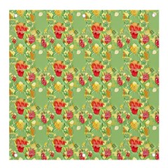 Retro 1880s Flowers Pattern 17 Banner And Sign 4  X 4  by violetheavensky