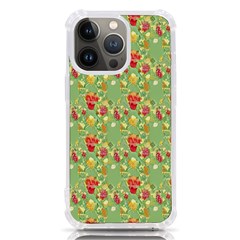 Retro 1880s Flowers Pattern 17 Iphone 13 Pro Tpu Uv Print Case by violetheavensky