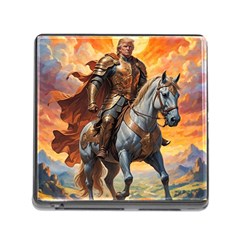 Heroic Trump Warrior In Golden Armor Memory Card Reader (square 5 Slot) by AwesomeSauce