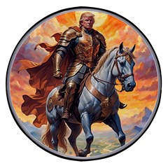 Heroic Trump Warrior In Golden Armor Wireless Fast Charger(black) by AwesomeSauce