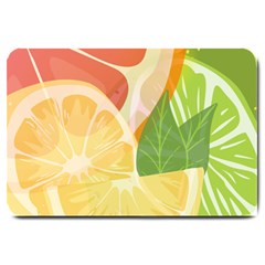 Citrus Fruit Healthy Vitamin Large Doormat by Paksenen