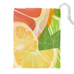 Citrus Fruit Healthy Vitamin Drawstring Pouch (5xl) by Paksenen