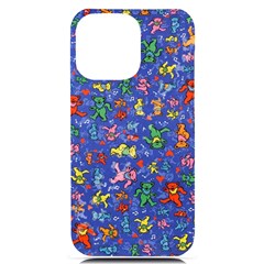 Grateful Dead Dancing Bears Pattern Iphone 14 Pro Max Black Uv Print Pc Hardshell Case by Salmanaz77