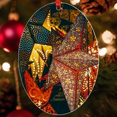 Star Lantern Lighting Uv Print Acrylic Ornament Oval by Paksenen