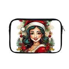 Young Woman With Santa Claus Clothes Isolated Illustration Wb Apple Macbook Pro 13  Zipper Case by dflcprintsclothing