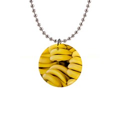 Bananas, Macro, Fruits, Ripe Bananas 1  Button Necklace by kyorashop23