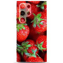 Strawberry, Berries, Fresh, Red Samsung Galaxy S24 Ultra 6 9 Inch Black Tpu Uv Case by kyorashop23