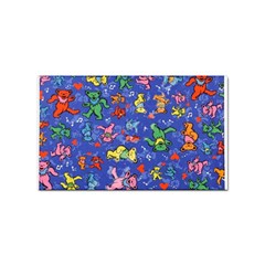 Grateful Dead Dancing Bears Pattern Sticker Rectangular (10 Pack) by Salmanaz77