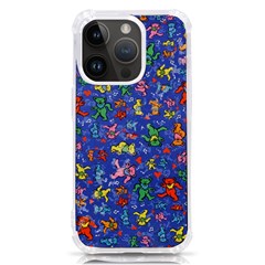 Grateful Dead Dancing Bears Pattern Iphone 14 Pro Tpu Uv Print Case by Salmanaz77