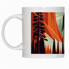 Mountains White Mug by Salmanaz77