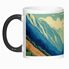 Mountains Nature Forest Landscape Morph Mug by Salmanaz77