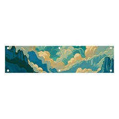 Mountains Rural Countryside Sky Banner And Sign 4  X 1  by Salmanaz77