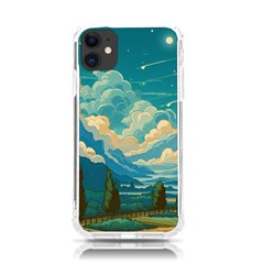 Mountains Rural Countryside Sky Iphone 11 Tpu Uv Print Case by Salmanaz77