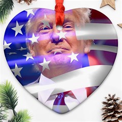 Donald Trump Flag Ornament (heart) by vintagetrump