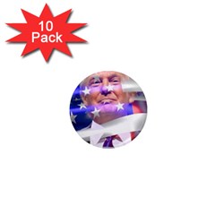 Donald Trump Flag 1  Mini Magnet (10 Pack)  by vintagetrump