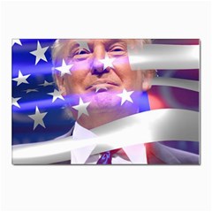 Donald Trump Flag Postcard 4 x 6  (pkg Of 10) by vintagetrump