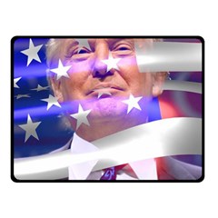 Donald Trump Flag Fleece Blanket (small) by vintagetrump