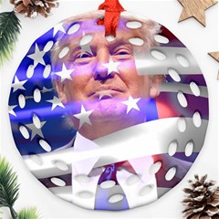 Donald Trump Flag Ornament (round Filigree) by vintagetrump