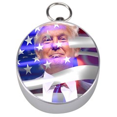 Donald Trump Flag Silver Compasses by vintagetrump