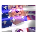 Donald Trump Flag Premium Plush Fleece Blanket (Large) 80 x60  Blanket Front