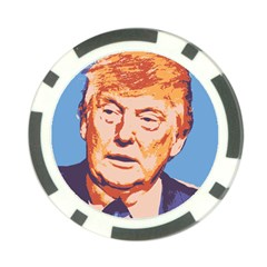 Orange Donald Trump Poker Chip Card Guard by vintagetrump