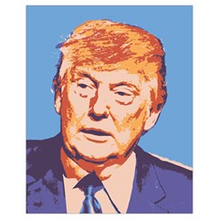 Orange Donald Trump Drawstring Bag (small) by vintagetrump