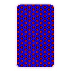 Blue Pattern Red Texture Memory Card Reader (rectangular) by Mariart