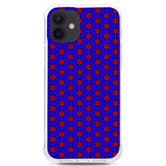 Blue Pattern Red Texture Iphone 12/12 Pro Tpu Uv Print Case by Mariart