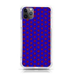 Blue Pattern Red Texture Iphone 11 Pro Max 6 5 Inch Tpu Uv Print Case by Mariart