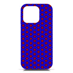 Blue Pattern Red Texture Iphone 16 Pro Black Uv Print Pc Hardshell Case by Mariart