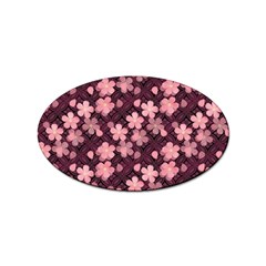 Cherry Blossoms Japanese Sticker Oval (100 Pack) by HermanTelo