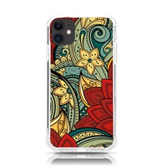 Pattern Shape Colorful Flower Leaves Iphone 11 Tpu Uv Print Case by Posterlux