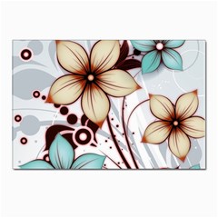 Flowers Flowers Pattern Postcard 4 x 6  (pkg Of 10) by Posterlux