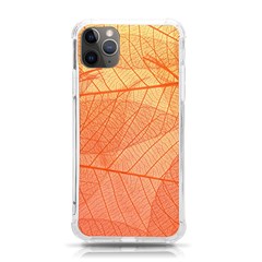 Abstract Texture Of Colorful Bright Pattern Of Transparent Leaves Of Orange And Yellow Color Iphone 11 Pro Max 6 5 Inch Tpu Uv Print Case by Posterlux