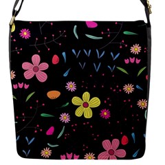 Foliage Pattern Beautiful Aesthetic Secret Garden Flap Closure Messenger Bag (s) by Paksenen