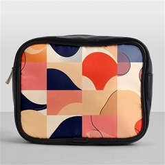 Minimalist Pattern With Simple Lines And Shapes, Creating A Clean And Modern Aesthe Mini Toiletries Bag (one Side) by myclothy