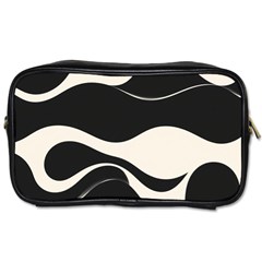 A Minimalist Pattern With Simple Lines And Shapes, Creating A Clean And Modern Aesthetic 06 Toiletries Bag (one Side) by myclothy