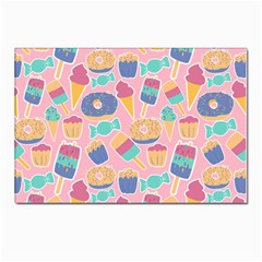 Ice Cream Donut Sweets Candie Postcard 4 x 6  (pkg Of 10) by Apenda