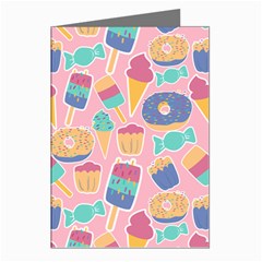 Ice Cream Donut Sweets Candie Greeting Cards (pkg Of 8) by Apenda