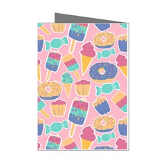 Ice Cream Donut Sweets Candie Mini Greeting Cards (pkg Of 8) by Apenda